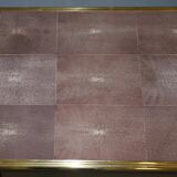 Shagreen Desk with Gold Metal, Modern Model