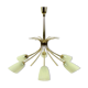 Brass and glass chandelier, 1950s