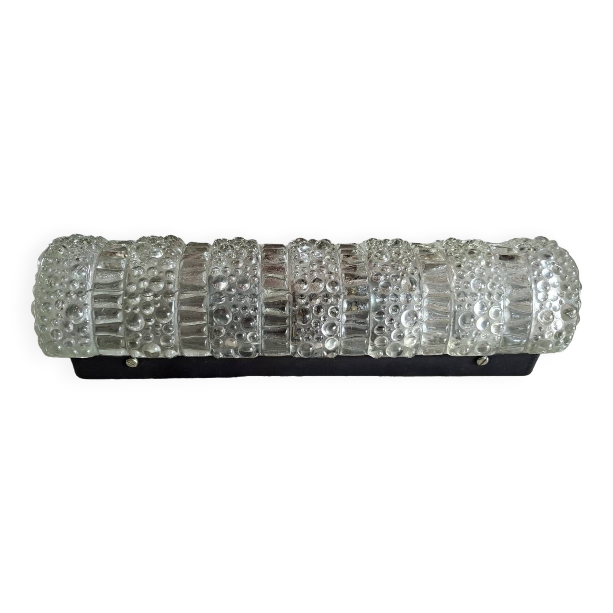 Old bubbled glass wall light from the 60s.