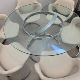 Euro Steel Furniture Idée 2000 Table and Chairs Set Boris Tabacoff