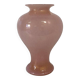 Vase en verre de Murano rose poudre italienne et feuille d'or par Barovier & Toso
