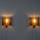 Pair of 2 Danish vintage Kalmar sconces by Vitrika, 1960s
