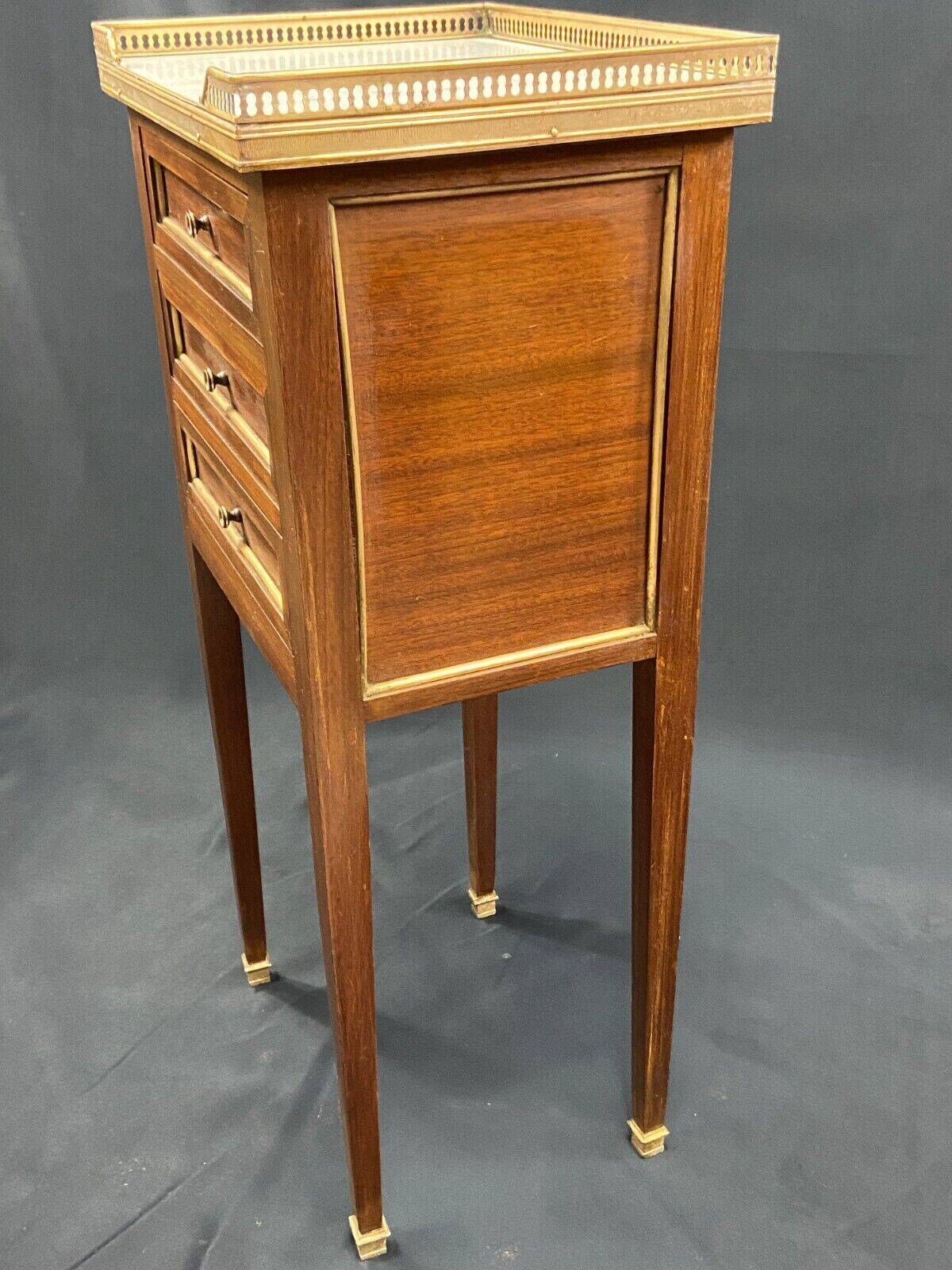 Bedside table end table side table mahogany console Louis XVI late 19th century