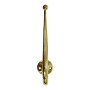 Two curved wall coat racks in brass by Franz Hagenauer, Vienna, mid-20th century, 1950s.