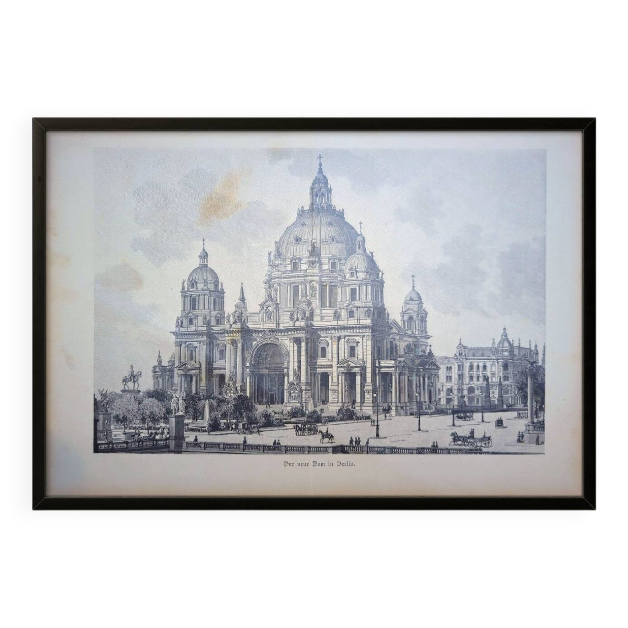 The Berlin Cathedral. Engraving printed in 1897.