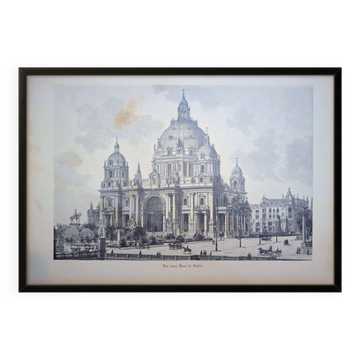 The Berlin Cathedral. Engraving printed in 1897.