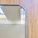 Miroir biseauté art déco métal  101 X l75 cm