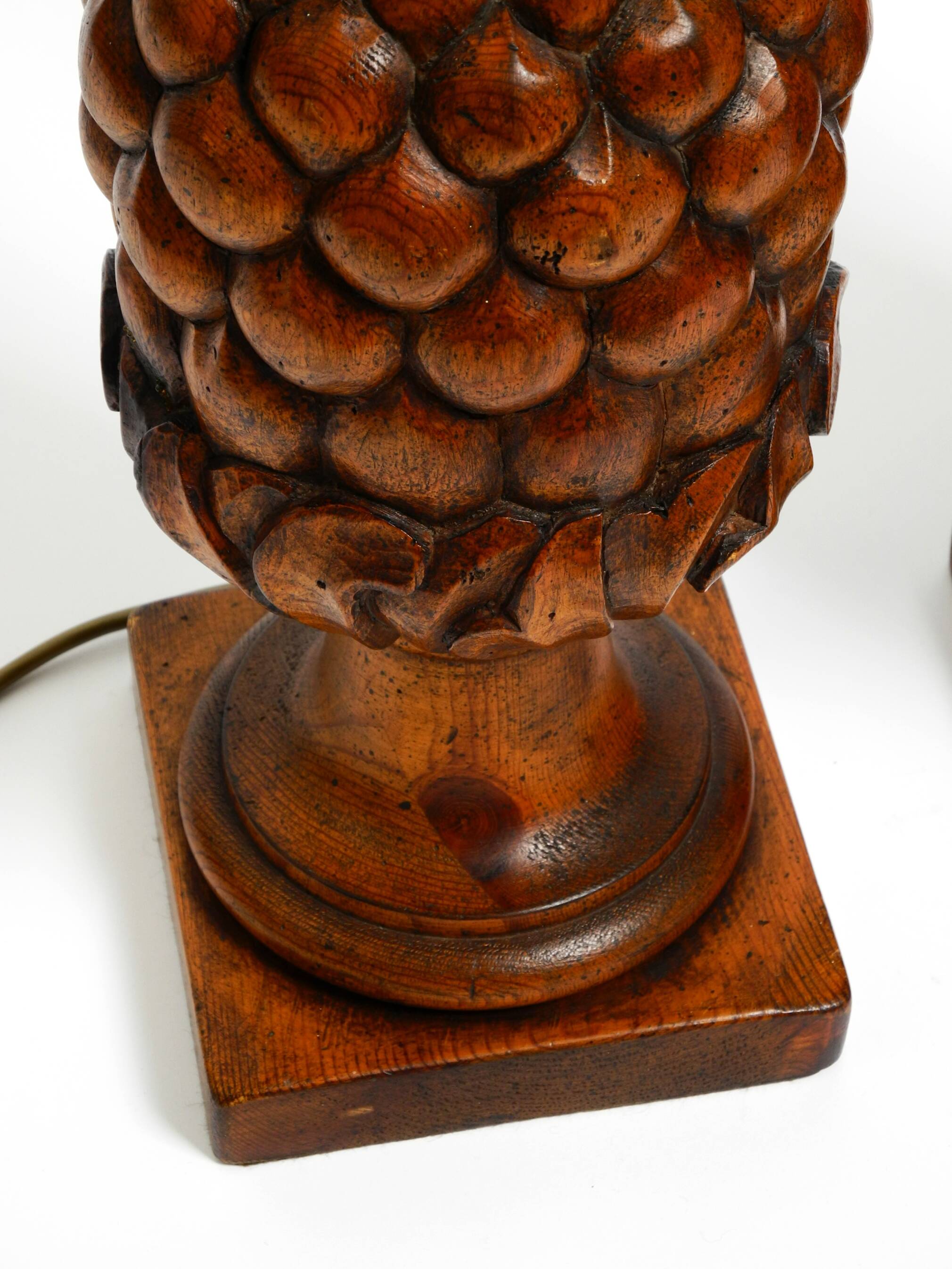 Pair of very decorative large Mid Century Modern "Pineapple" table lamps ma