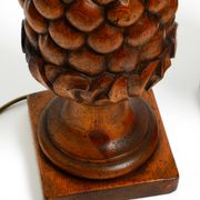 Paire de grandes lampes de table "Ananas" très décoratives de style Mid-Century Modern.