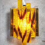 Mid-Century Crystal Glass Wall Lights, Denmark, Set of 2