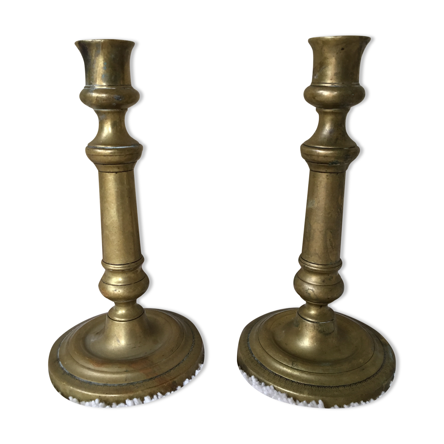 Pair of brass candlestick