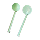 A skimmer and a ladle to hang Vintage mint enamelled sheet metal