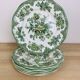 6 flat plates Wedgwood Oriental Pheasants green