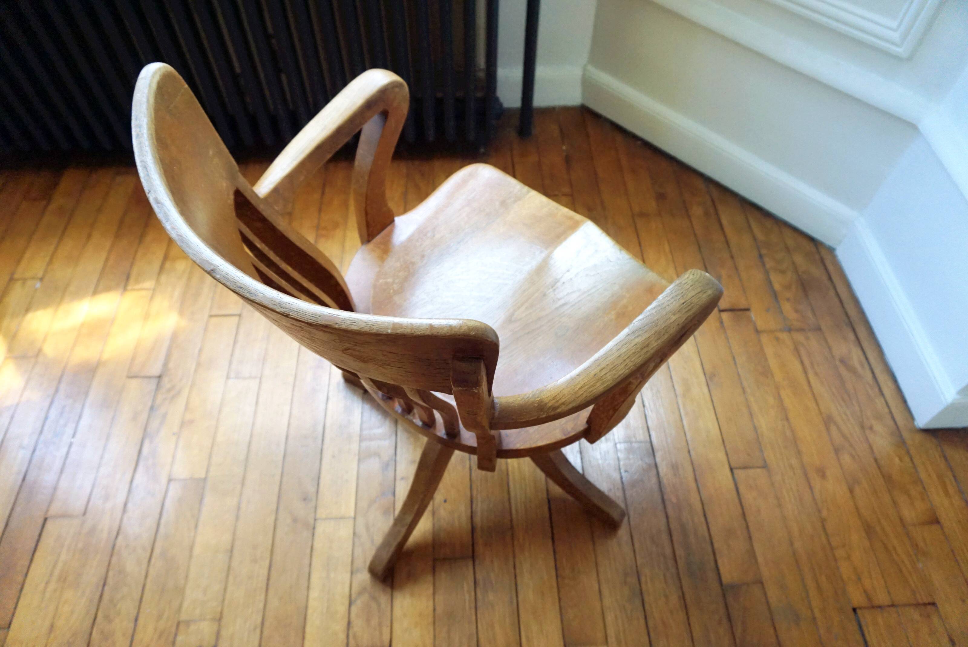 American rotating armchair office 30s