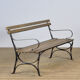 Riveted iron park bench 1920s