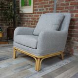 Cocooning rattan chair