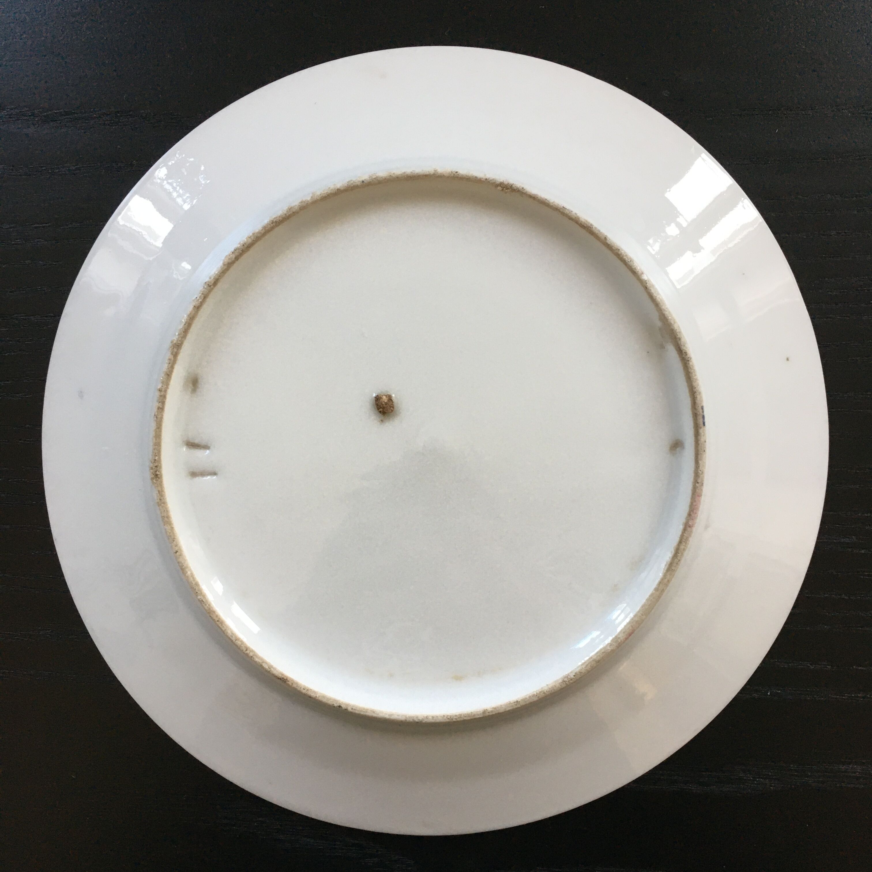 Old floral decoration plate