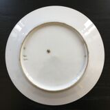 Assiette ancienne décor floral
