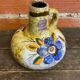 Antique soliflore vase veb polychrome ceramic flowers gdr vintage