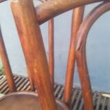 Lot of 6 mismatched bistro chairs
