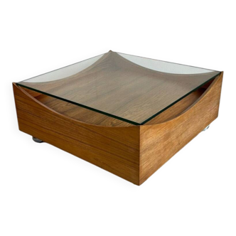 Table basse vintage par Bramin en palissandre