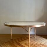 Berthold Müller Mosaic and Brass Table