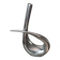 Sculptural vase design in polished aluminium.