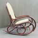 Rocking-chair in curved wood