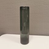 Danish designed vase in beautiful smoke/blue glass, from Holmegaard Glassworks