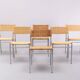 Martin Visser set of 6 Dining Chairs SE05 for 't Spectrum, 1960