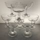 8 coupes à champagne en verre soufflé