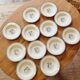 12 Luneville K&G soup plates, letter F