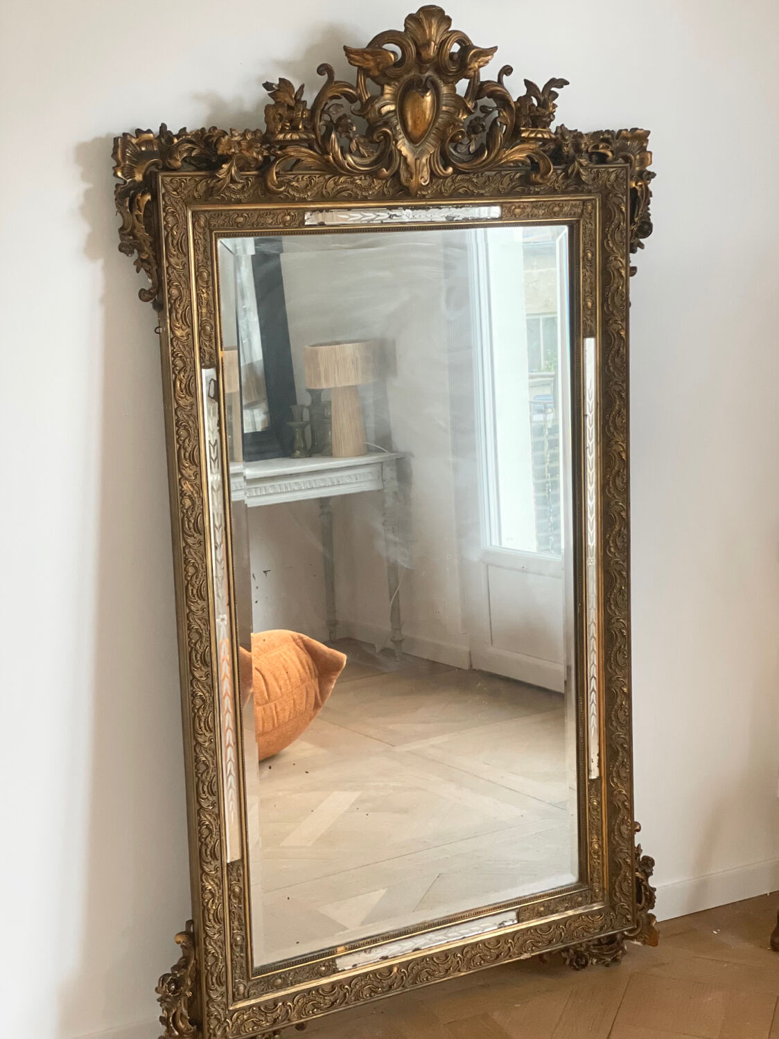 Large old mirror mercury 170x100cm