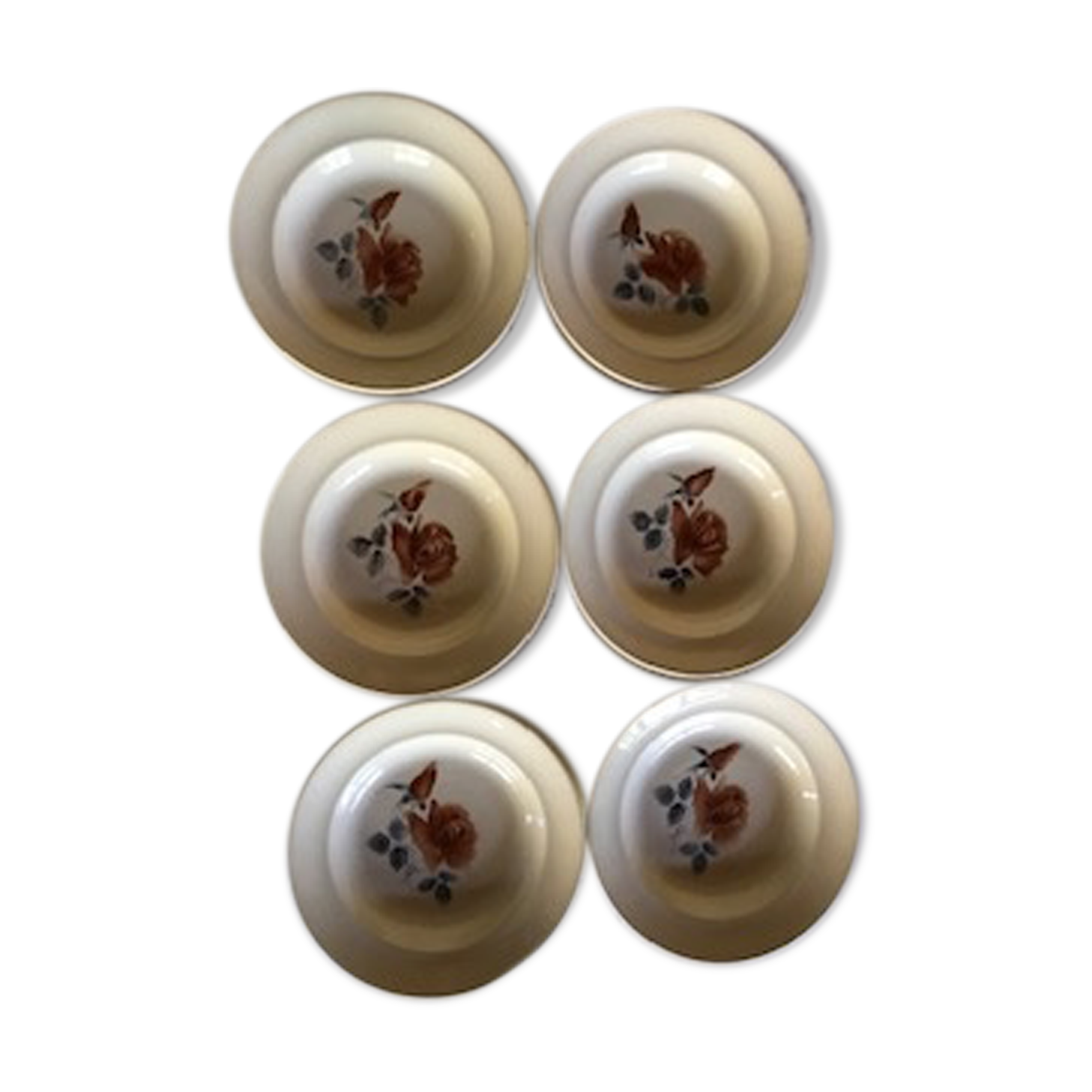 Lot of 6 hollow plates