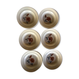 Lot of 6 hollow plates