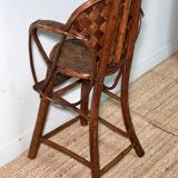 Chaise haute enfant en châtaignier