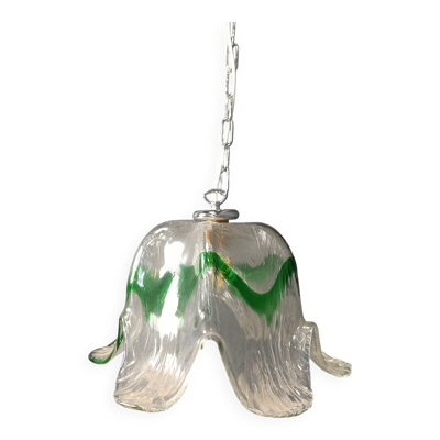 Suspension en verre de Murano, pour Mazzega, années 1960