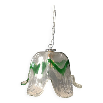 Suspension en verre de Murano, pour Mazzega, années 1960