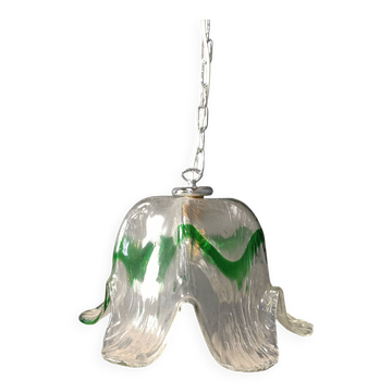 Vintage murano glass pendant light, for Mazzega, 1960s