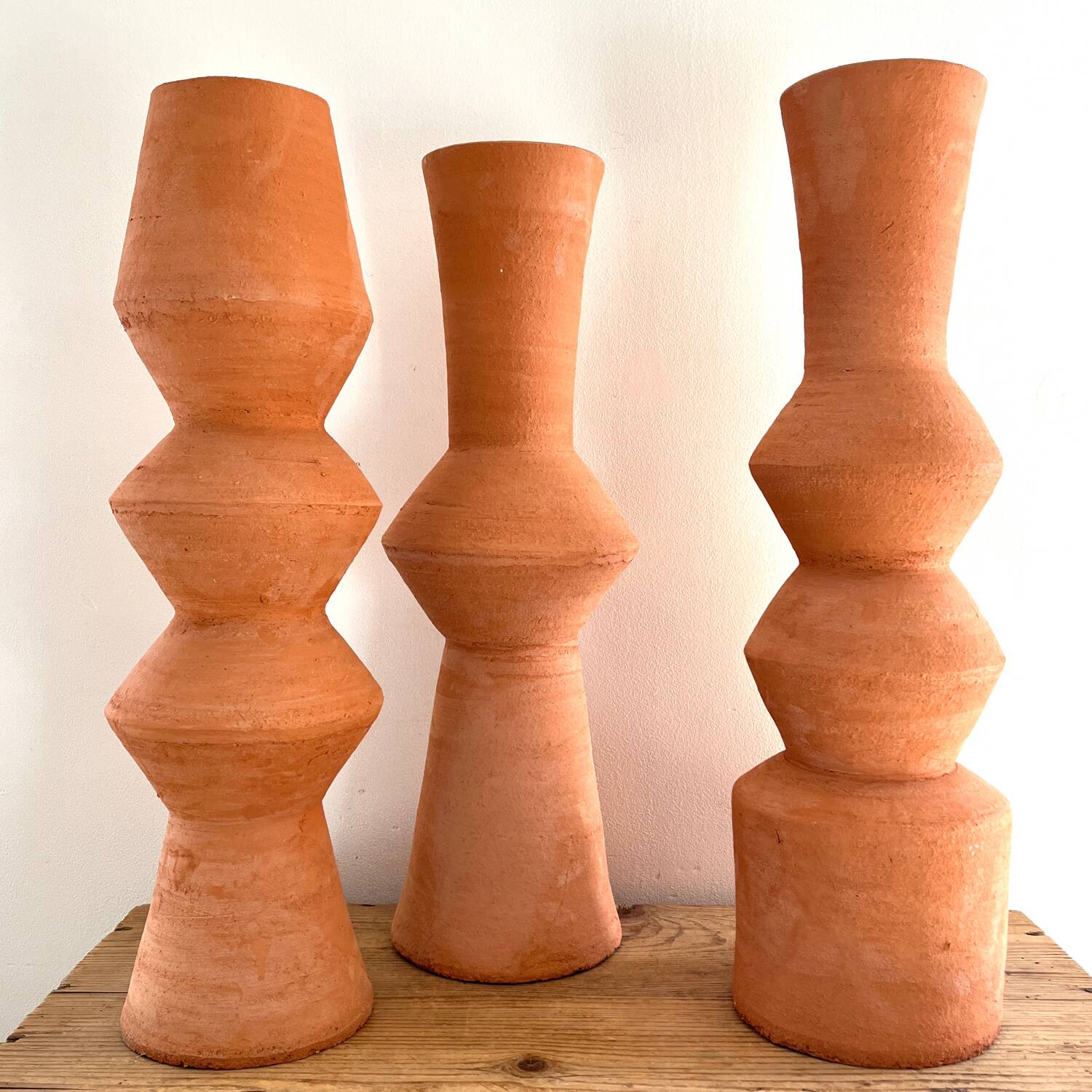 Clay pottery in fired clay