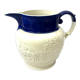 White pitcher blue pattern horses dog style Wedgwood