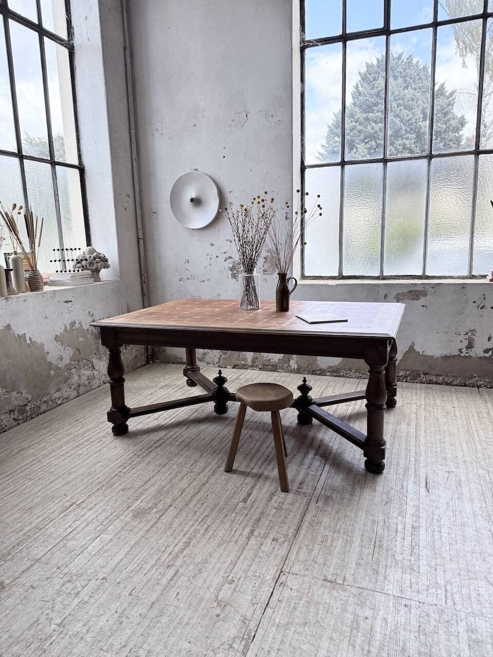 Oak table in Louis XIV style 1900