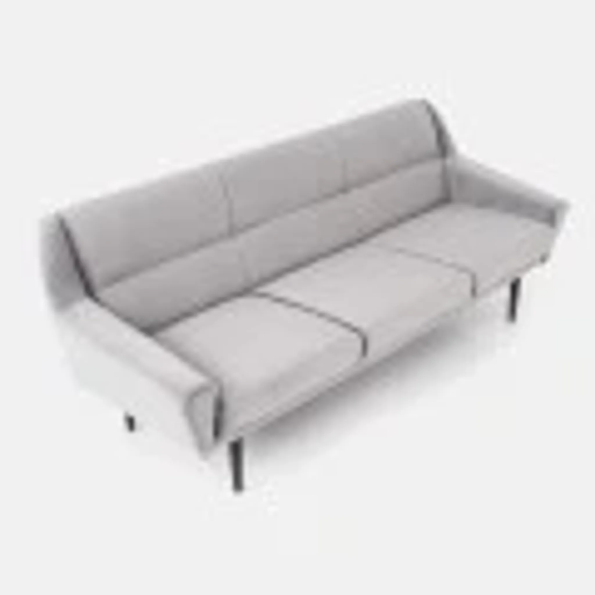 Sofa SKAGEN silver velour, Scandinavian design