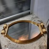 Art Deco oval mirror tray 1930s