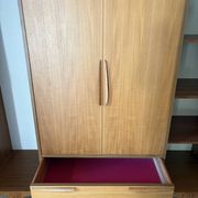 Vintage teak Scandinavian wardrobe