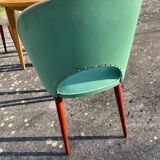 Table and its 3 vintage chairs