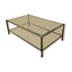 Table basse double plateau verre