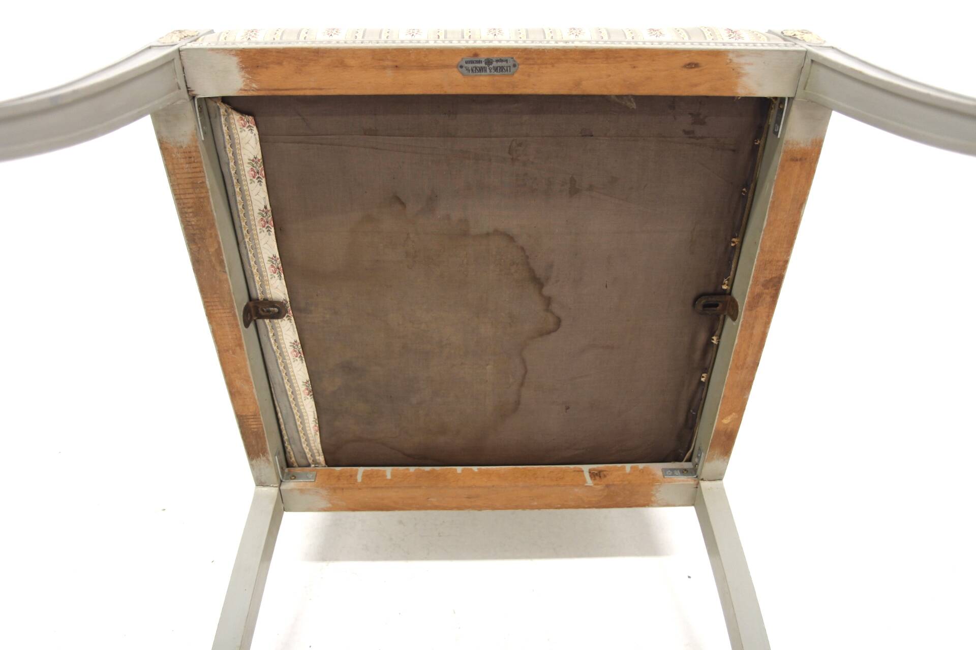 Set of 4 "Gustavian style" armchairs Lysberg & Hansen A/S, Bredgade, København, Denmark, 1920