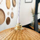 Braided wicker suspension
