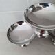 Dessert / ice cream bowls in stainless steel, Guy Degrenne style.